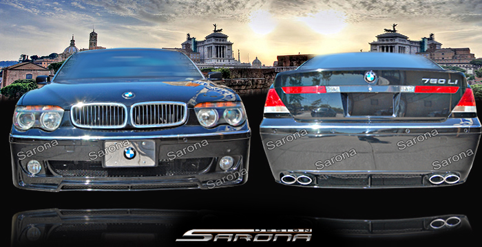 Custom BMW 7 Series Body Kit  Sedan (2002 - 2005) - $1450.00 (Manufacturer Sarona, Part #BM-031-KT)